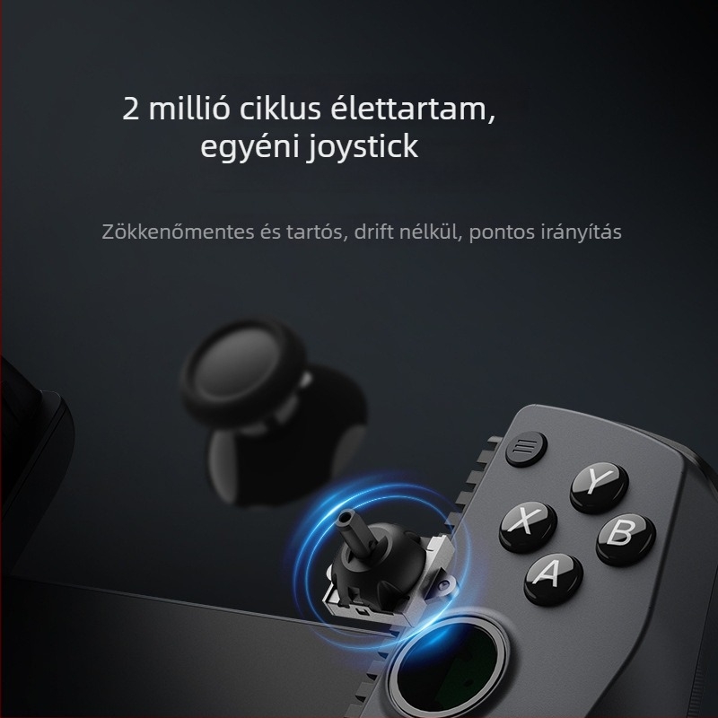 Vezeték nélküli játékkontroller Switch 2-höz – Hall joystick, Hall kapcsoló, mozgásérzékelés, rezgés