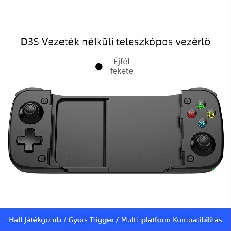 Bluetooth játékkontroller USB-C-vel, rezgés, mód-gyorsító gomb, kompatibilis Switch/PC/Android/iOS