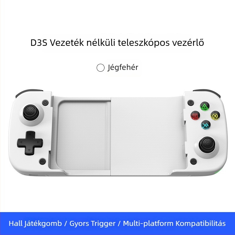 Bluetooth játékkontroller USB-C-vel, rezgés, mód-gyorsító gomb, kompatibilis Switch/PC/Android/iOS