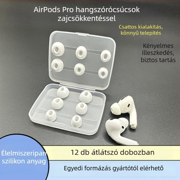 Szilikon fülvédők AirPods Pro/Pro2-höz – zajcsökkentő, univerzális kompatibilitás, Dongguan, raktáron
