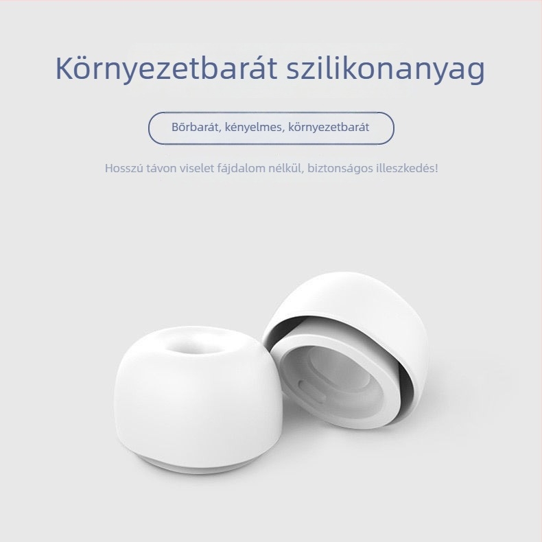 Szilikon fülvédők AirPods Pro/Pro2-höz – zajcsökkentő, univerzális kompatibilitás, Dongguan, raktáron