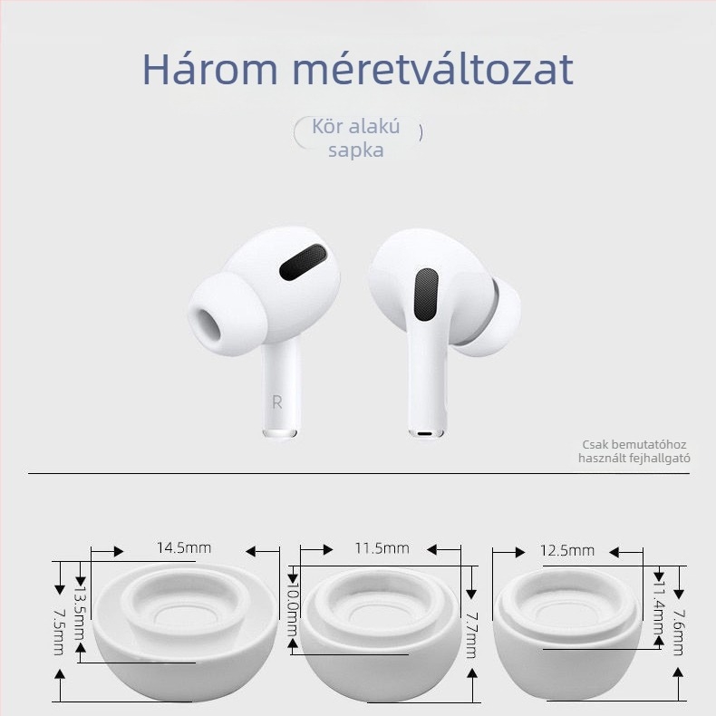Szilikon fülvédők AirPods Pro/Pro2-höz – zajcsökkentő, univerzális kompatibilitás, Dongguan, raktáron