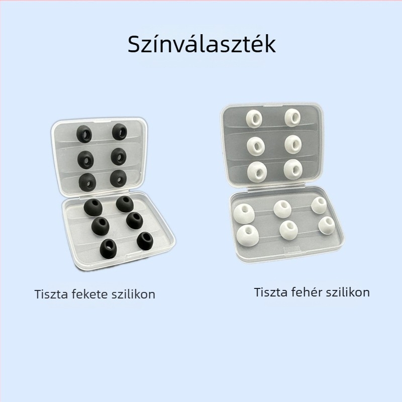 Szilikon fülvédők AirPods Pro/Pro2-höz – zajcsökkentő, univerzális kompatibilitás, Dongguan, raktáron
