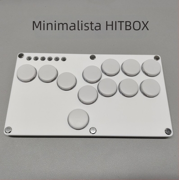 Hitbox harci billentyűzet Raspberry Pi-hoz, USB interfész, akril tokozat, modell 2040, SOCD hátoldali fedél