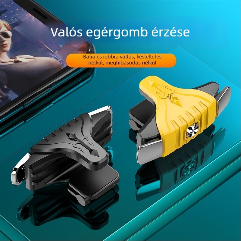 Négyujjas játékvezérlő F01, ABS + fém kivitel, PS/2 csatlakozás, Force Feedback, kompatibilis okostelefonnal