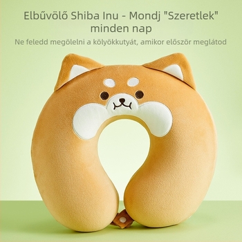MINISO Shiba Inu sorozat memóriahabos U alakú párna, rajzfilmszerű stílus, 2 kg+