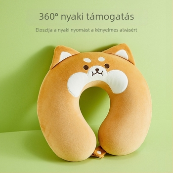 MINISO Shiba Inu sorozat memóriahabos U alakú párna, rajzfilmszerű stílus, 2 kg+