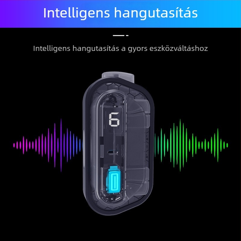 HKII JH8 Bluetooth játékkontroller TYPE-C csatlakozással, hangvezérléssel, kompatibilis iOS és Android