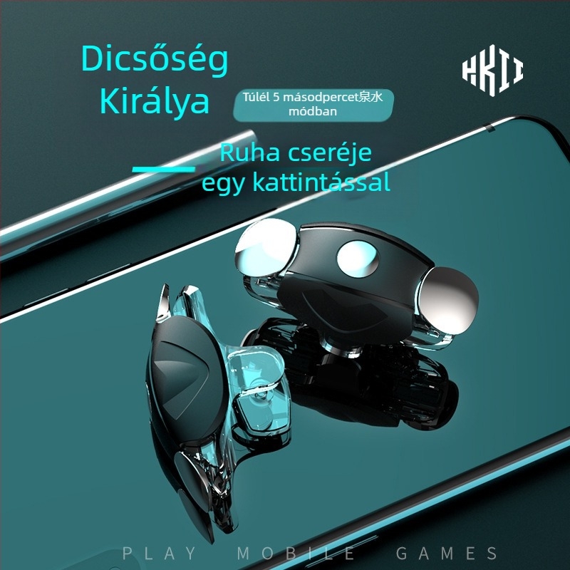 HKII JH8 Bluetooth játékkontroller TYPE-C csatlakozással, hangvezérléssel, kompatibilis iOS és Android