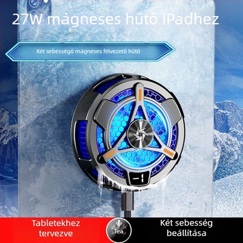 Tablethez készült kettős sebességű félvezető hűtő radiátor integrált tartóval (Model SL06, USB interfész, ABS+fém)