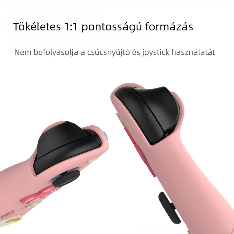 Nintendo Switch 2 védőtok szilikon markolattal (ABS + szilikon, injekciós öntés, kompatibilis Switch 2 kézi változattal, védő burkolat)