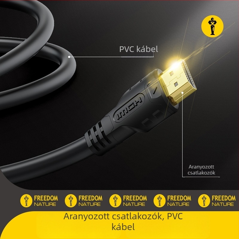 HDMI kábel 4K2K, HDMI férfi–férfi, oxigénmentes réz, aranyozott, hosszúság 1,5 m
