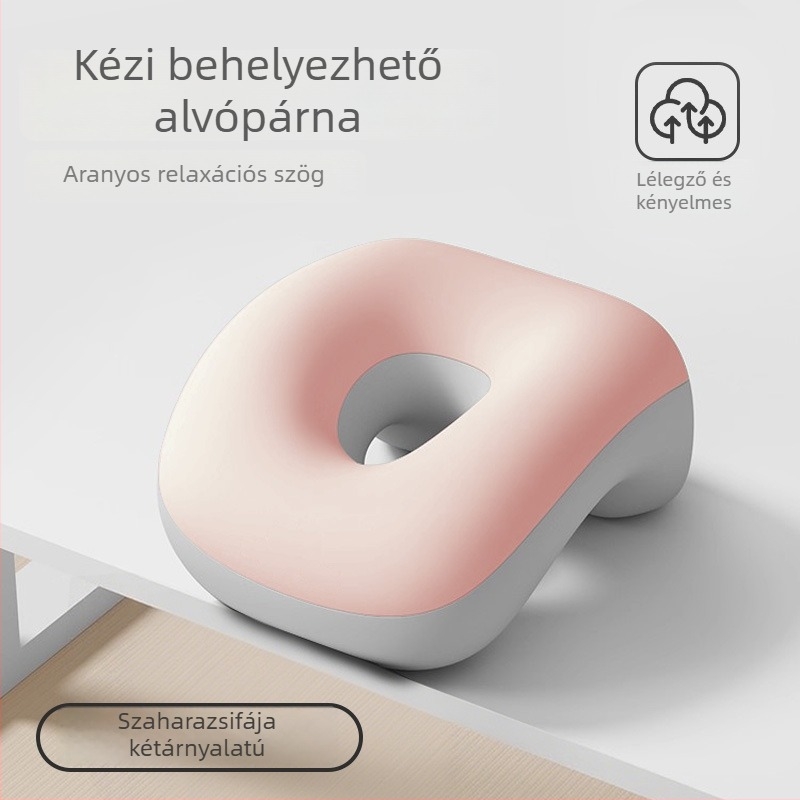 U alakú alvó párna általános iskolások számára, memóriahab töltés, poliészter huzat, modern minimalista stílus