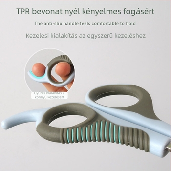 Állatmanikűr olló macska- és kutyáknak, kör alakú nyílás dizájnnal; import nincs; licencelhető magánmárka nincs