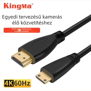 4K HDMI kábel DSLR-hez és okostelefonhoz – élő videóközvetítés, 1,5 m, HDMI 2.0 adatkábel