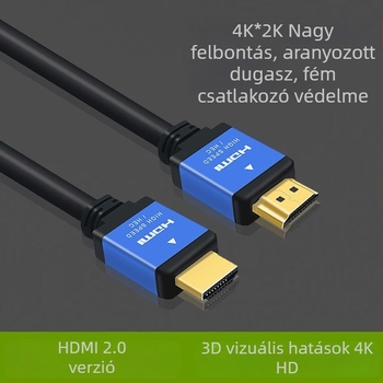 HDMI 2.0 Nagyfelbontású Kábel 4K-eszközökhöz (optikai szál; aranyozott csatlakozók; hub-alapú konverter)