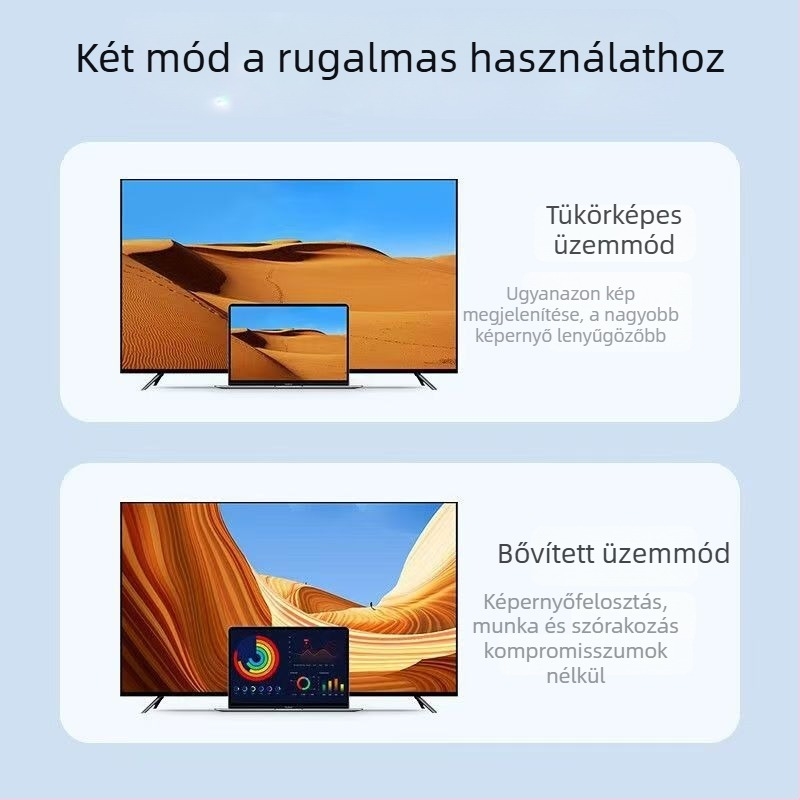 Type-C HDMI 8K60Hz videókábel mobiltelefonhoz, számítógéphez és monitorhoz, 1 m hosszú