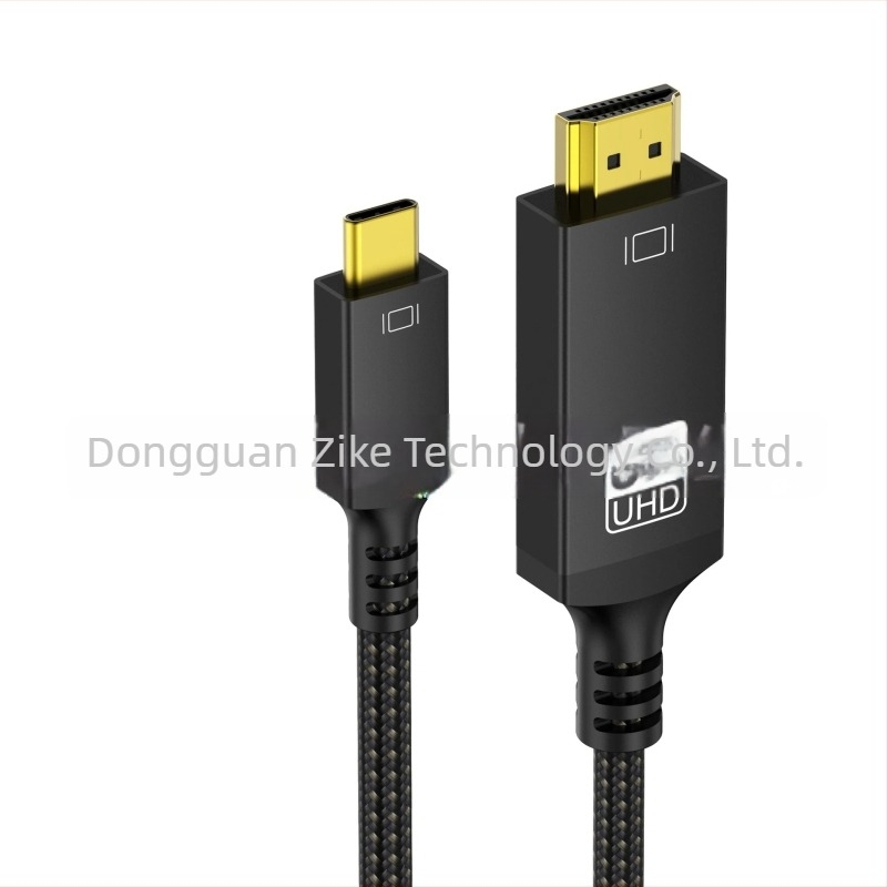 Type-C HDMI 8K60Hz videókábel mobiltelefonhoz, számítógéphez és monitorhoz, 1 m hosszú