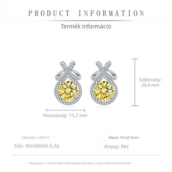 Réz ékszerszett: nyaklánc, fülbevaló és gyűrű; Bow motívum, réz medál, O-lánc, elektroplatált felület; geometriai stílus