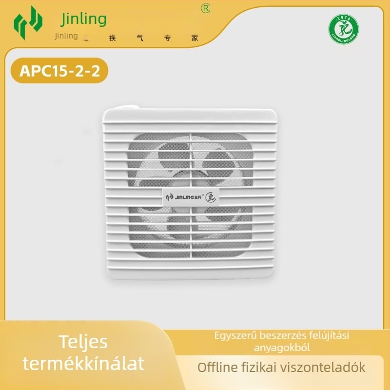 Golden Antelope APC15-2-2 ablak szellőztető ventilátor - 220V, 12-15W, ABS ház, mechanikus működtetés