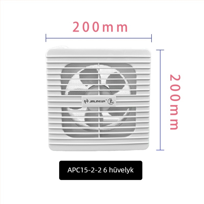 Golden Antelope APC15-2-2 ablak szellőztető ventilátor - 220V, 12-15W, ABS ház, mechanikus működtetés