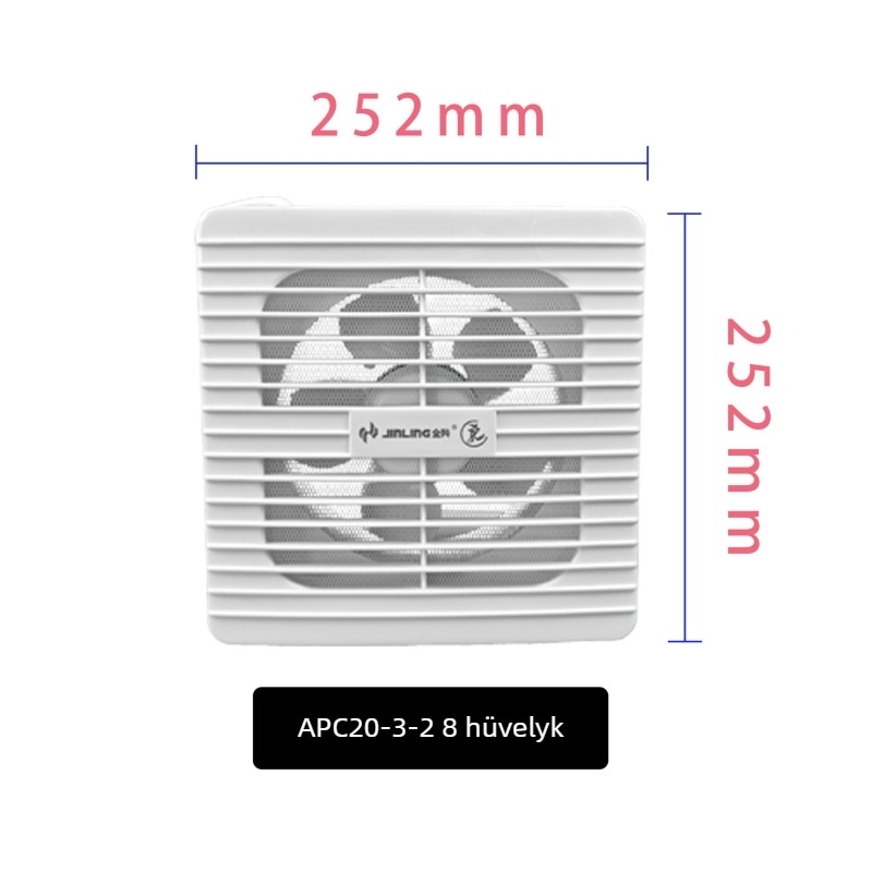 Golden Antelope APC15-2-2 ablak szellőztető ventilátor - 220V, 12-15W, ABS ház, mechanikus működtetés