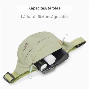 Crossbody táska — városi egyszerű stílus, Oxford anyag, cipzár, laminált zseb, belső zseb