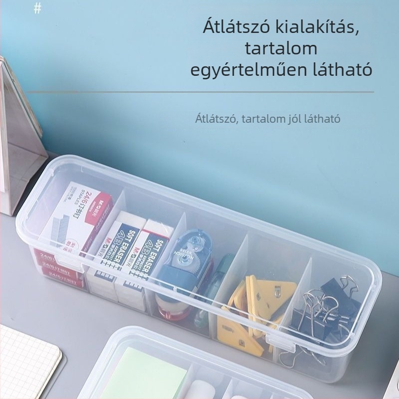 Kábel tároló doboz fedéllel és hurkoló rekesszel az asztali Rendezéshez – modern minimalista dizájn, utazáshoz, konyhához és íróasztalhoz, márka Friendly