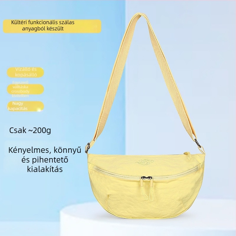 Crossbody táska - vízálló Taslan anyag, nagy kapacitás, uniszex, kültéri sportokhoz, hímzés