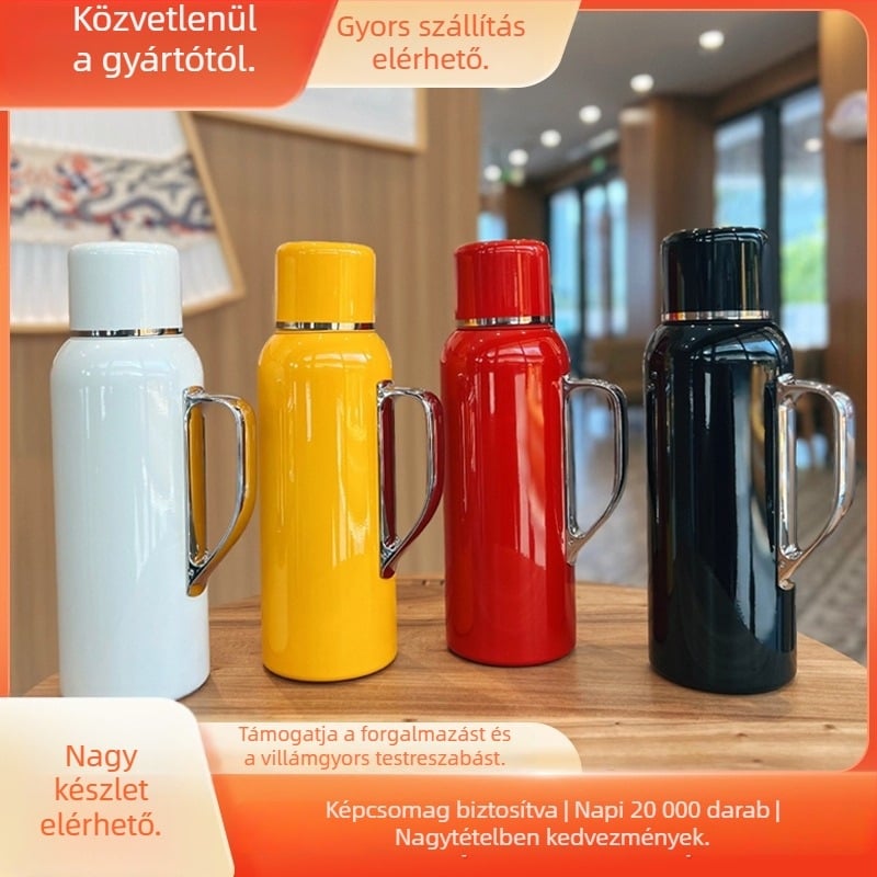 Termos pohár 316 rozsdamentes acél belsővel, 304 rozsdamentes acél külsővel, 12–24 órás szigeteléssel, testreszabható, tea-víz elválasztás