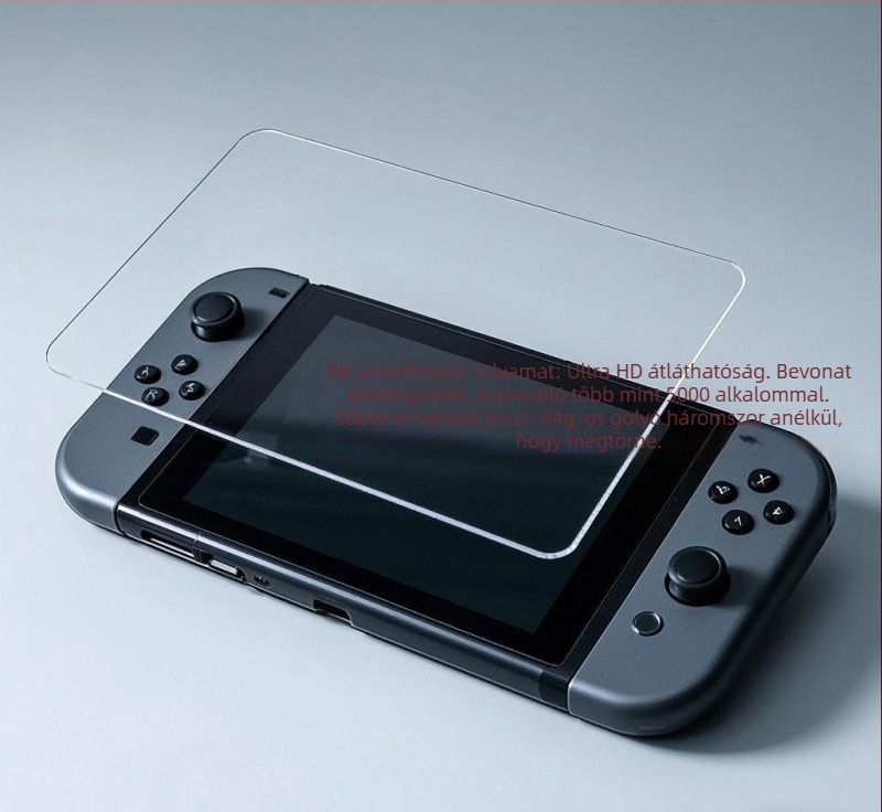 Carmor edzett üveg képernyővédő a Nintendo Switch 2. generációjához - AR tükröződéscsökkentő, ujjlenyomat-mentes, elülső fólia, teljes képernyő védelme