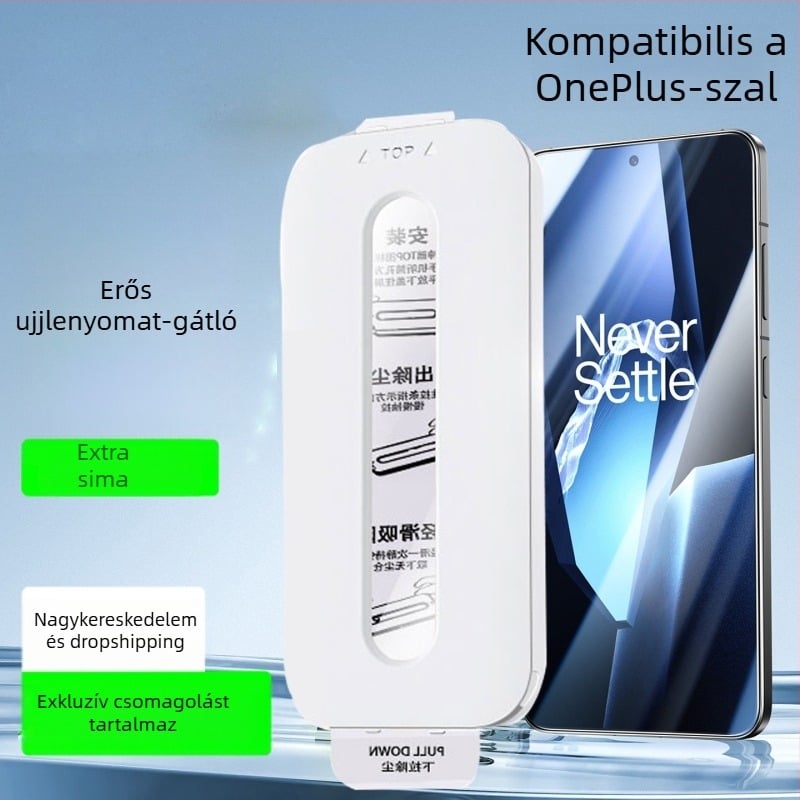OnePlus Ace6 Supreme Editionhöz tervezett edzett üveg kijelzővédő, teljes kijelző, leesés elleni védelem
