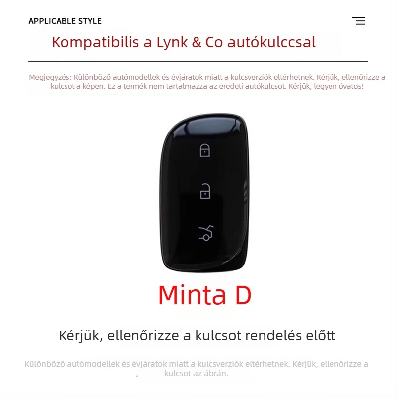 Lynk & Co 900 kulcstartó alumínium ötvözetből – minimalista stílus, kompatibilis Z20/Z10