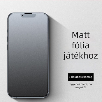 Matt edzett üveg kijelzővédő iPhone 14 Pro, 14 Pro Max, 12 Mini és iPhone X számára zöldfény szemvédővel