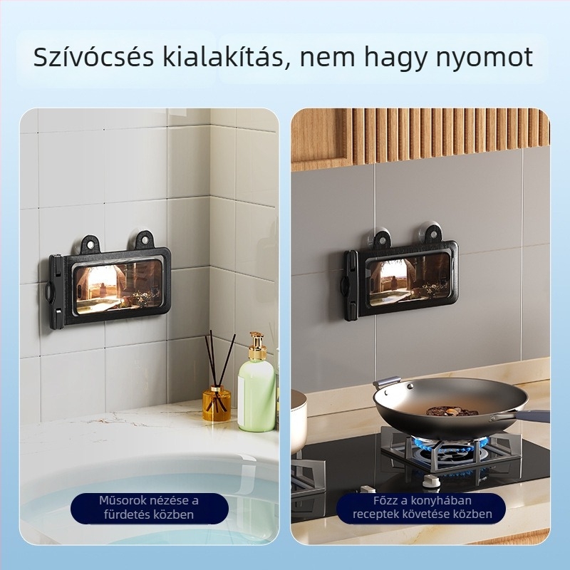 Érintőképernyős vízálló telefontok szívókoronggal, kültéri sportokhoz
