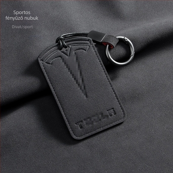 Tesla kulcs-kártya tok Model 3 és Model Y-hoz, Suede anyag, Retro stílus, Nancheng