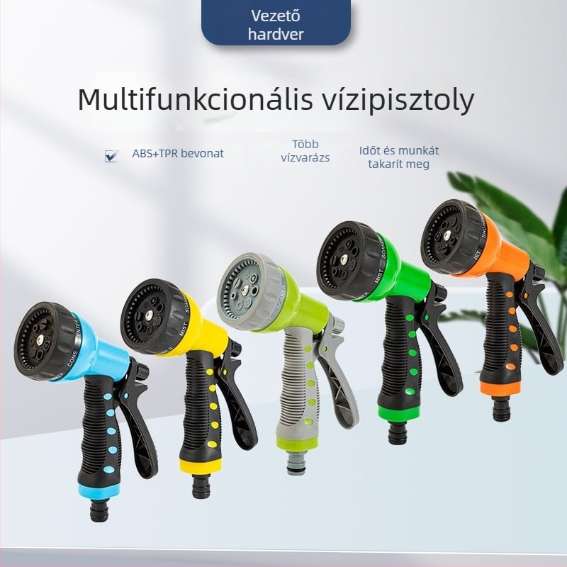 Escape Tiger Kerti Vízpisztoly – ABS Műanyag, Többfunkciós Permetező, Szabályozható Áramlás, Autómosáshoz és Kertészkedéshez