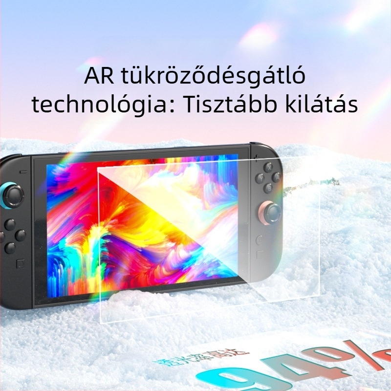 Nintendo Switch 2 AR anti-reflexiós edzett üveg – teljes képernyős védő Switch 2-höz