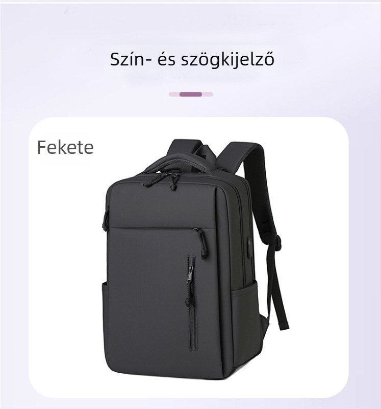 Laptop hátizsák Oxford anyagból, vízálló, uniszex kialakítású, ívelt vállpántokkal, poliészter béléssel.