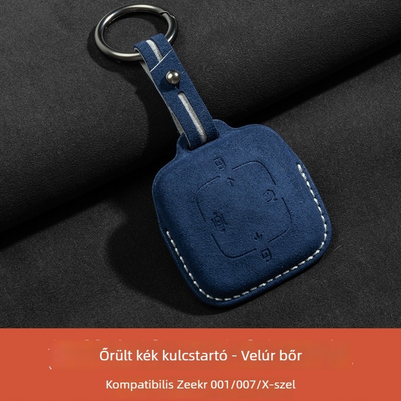Velúr kulcstartó tok Jixi 001/007/X-hez, egyszerű stílus, testreszabható