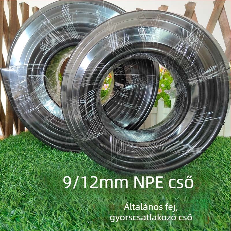 PE öntözőcső rendszer — könnyű telepítés, korrózióálló, hosszú élettartam; atomizáló univerzális fúvóka gyors beillesztéssel és állítható csatlakozással (Anyag: PE; Típus: csepegtető öntözés)