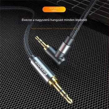 ESSAGER EYP35-WTA 3,5 mm férfi‑férfi audio kábel, aranyozott csatlakozók, rézmagú, digitális eszközökhöz