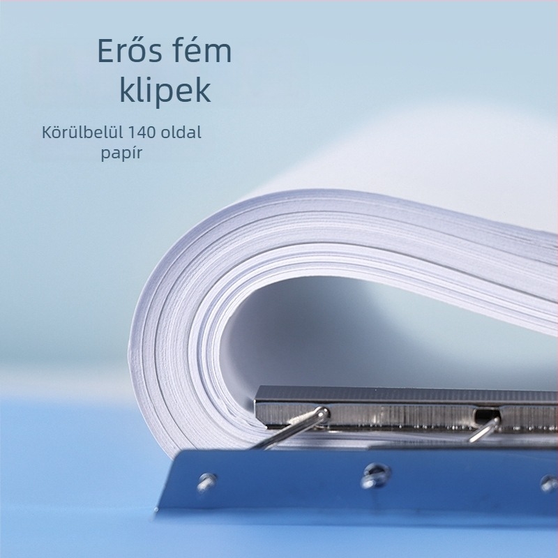 Műanyagból készült egycsapos mappa dokumentumokhoz, testreszabás elérhető (lemez vastagsága 0.7 mm, hát szélessége 2.0)