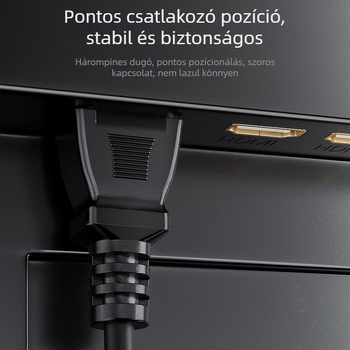 3-vezetékes univerzális tápkábel dugóval PC-hez és monitorhoz | Modell Pin Line, OEM feldolgozás, Kiadva 2024 márciusban