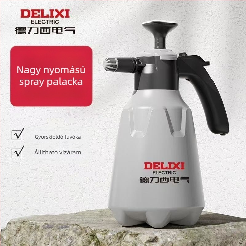 Delixi AL 2L öntöző kanna / permetező edény / zuhanyfej – PP/HDPE/ABS, kézi kerti permetező