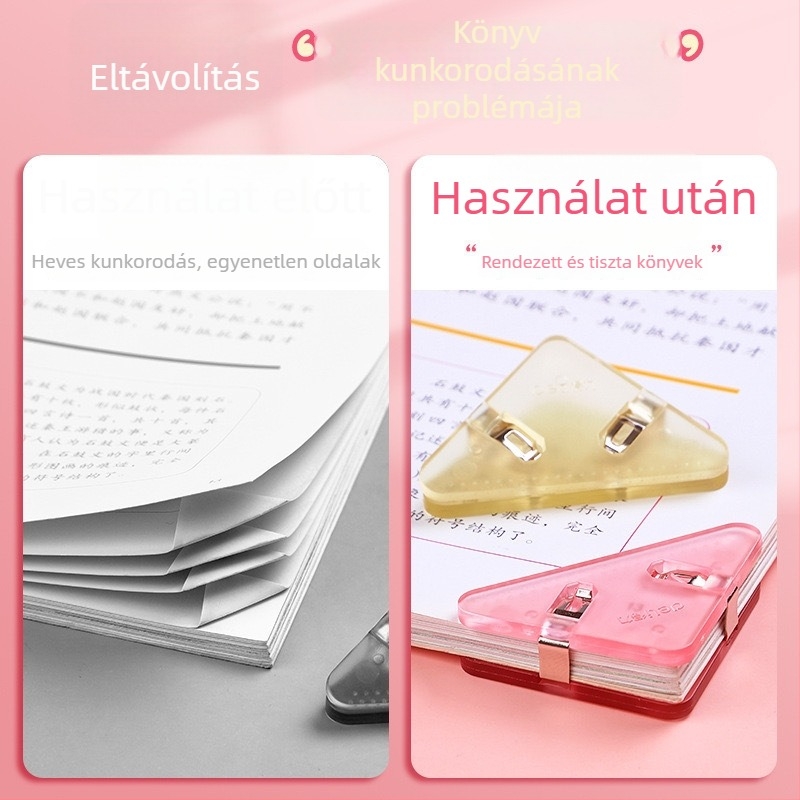Deli Átlátszó háromszög klipsz – műanyag klipsz dokumentumokhoz és mappákhoz
