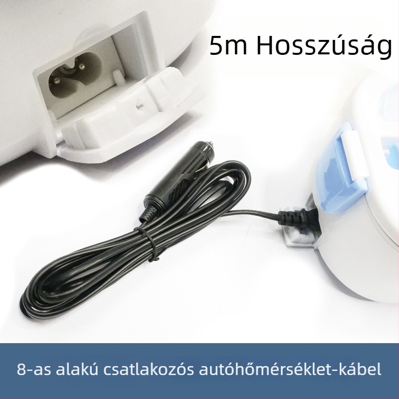 Autóba illő elektromos melegítő ételhordóhoz való tápellátó kábel, töltőkábel öngyújtóhoz, hosszúságok: 1,5 m, 3 m, 5 m és 10 m | Yong Jin