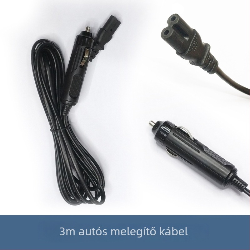 Autóba illő elektromos melegítő ételhordóhoz való tápellátó kábel, töltőkábel öngyújtóhoz, hosszúságok: 1,5 m, 3 m, 5 m és 10 m | Yong Jin