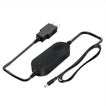 USB Boost kábel: 5V-ról 9V/12V-re, DC 5.5×2.1 mm csatlakozó, Type-C interfész, hossz 1.5 m, max. 1A