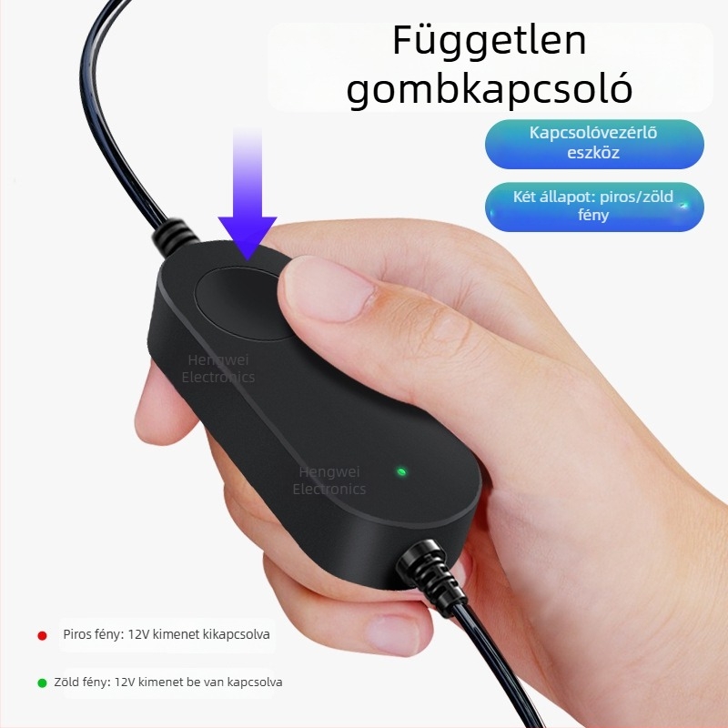 USB Boost kábel: 5V-ról 9V/12V-re, DC 5.5×2.1 mm csatlakozó, Type-C interfész, hossz 1.5 m, max. 1A